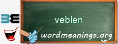 WordMeaning blackboard for veblen